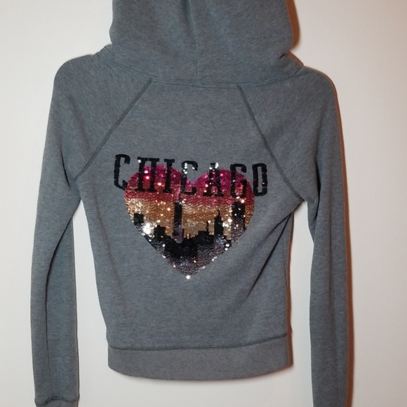 PINK Victoria's Secret Sweaters - PINK Victoria's Secret CHICAGO Gray Sweater